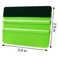 thumbnail image 2 of 2pcs Vinyl Felt Squeegee, Vinyl Squeegee with Plastic Felt Edge, Graphic Scraper Application Tool green, 2 of 5