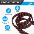 thumbnail image 3 of Uxcell 118" Adjustable Bungee Cords with Hook, 2Pcs Heavy Duty Outdoor Elastic Bungee Straps for Securing Luggage Moving Cargo, Red, 3 of 7