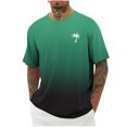 thumbnail image 2 of Camisas de Manga Larga para Hombres Imprimir Casual Cuello Redondo Blusa de Manga Corta, Camisas de Lino para Hombres, 2 of 9