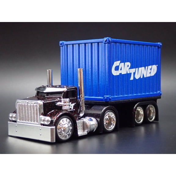 Open Box CAR TUNED SNEAKY PETE CONTAINER RIG 1:64 SCALE DIORAMA DIECAST MODEL CAR
