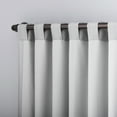 thumbnail image 5 of Sun Zero Evelina Faux Dupioni Silk Thermal Extreme 100% Blackout Back Tab Curtain Panel,50" X 84, Chrome Gray, 5 of 10
