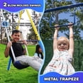 thumbnail image 3 of Sportspower Juego de Columpios de Metal Súper Primero para Exteriores con Trapecio, Tooter y Tobogán de Doble Pared de 6' con Garantía de por Vida, 3 of 5