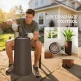 thumbnail image 6 of Outsunny 29 Inch Outdoor Planter, Weather and UV Resistant Stackable Large Planters, Brown, 6 of 9