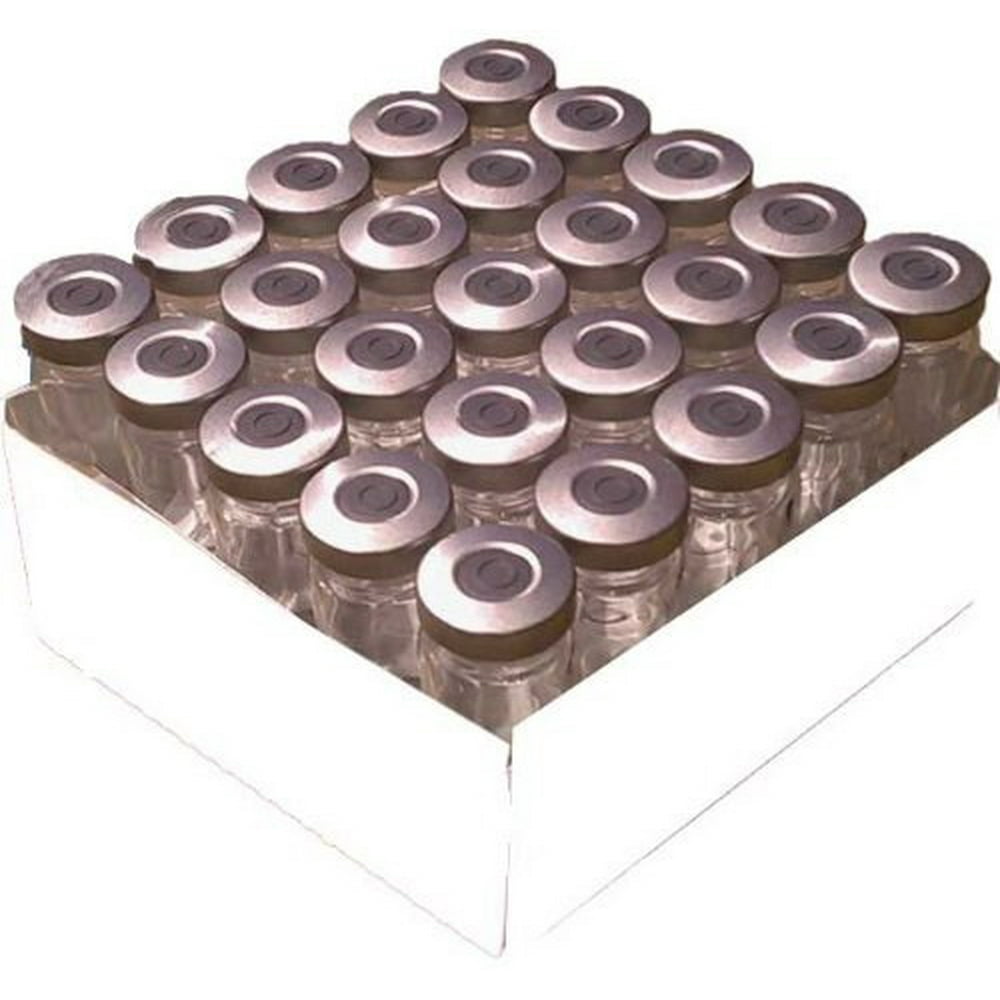 10ml Sterile Injection Vial 25pk Silver