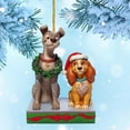 thumbnail image 3 of Disney-figura de acción plana de Mickey y Minnie Mouse para niños, adorno colgante para decoración de árbol de Navidad, regalo de fiesta de Navidad para el hogar, 3 of 4