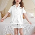thumbnail image 3 of Ensemble pour Enfants Manches Courtes Col Rond Haut Shorts Taille Moyenne Décontracté, 3 of 6