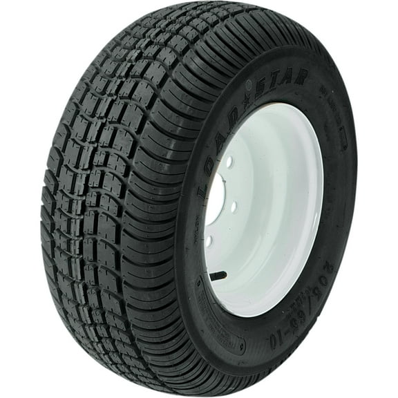 Kenda Loadstar K399 215/60-8 (C) Tire w/5 Hole Solid White Wheel (3H310)