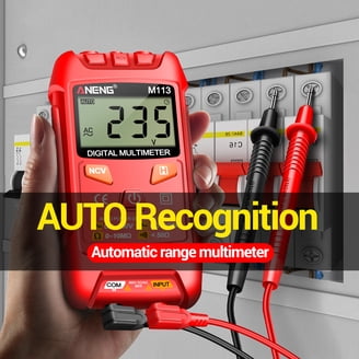 HABOTEST HT93 Multímetro Digital Inteligente Con Detección NCV, Voltímetro CA/CC Y Rango Automático, Incluye Linterna Y Apagado Automático
