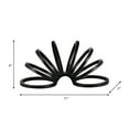 thumbnail image 4 of Black Metal Decorative Object - Modern Aluminum Accent for Home, Office, Living Room & Bedroom - Sleek Geometric Sculpture (10.75x4.25x5.25 Inches), 4 of 10