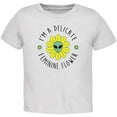thumbnail image 1 of Halloween I'm a Delicate Feminine Flower Alien Toddler T Shirt White 2T, 1 of 1