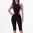 thumbnail image 2 of MKLEKYY Trajes De Baño Mujer Dos Piezas Women'S 2025 New Spring And Summer Sunscreen Swimsuit With Integrated Zipper Sunscreen Surfing Swimsuit 672, 2 of 5