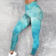 thumbnail image 2 of QATAINLAV Leggings for Women Casual High Waisted Full Length Yoga Pants 2025 Fashion Gradient Print Workout Leggings Compression Tummy Control Tights Light Blue M Birthday Gifts, 2 of 5