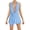 Blue, variant on Women´s Summer Short Sling Dress Solid Color Sleeveless Backless Hanging Neck Dress