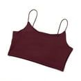 thumbnail image 4 of Douhoow Summer Women Vest Basic Tank Tops Cotton Solid Sleeveless Crop Top, 4 of 6