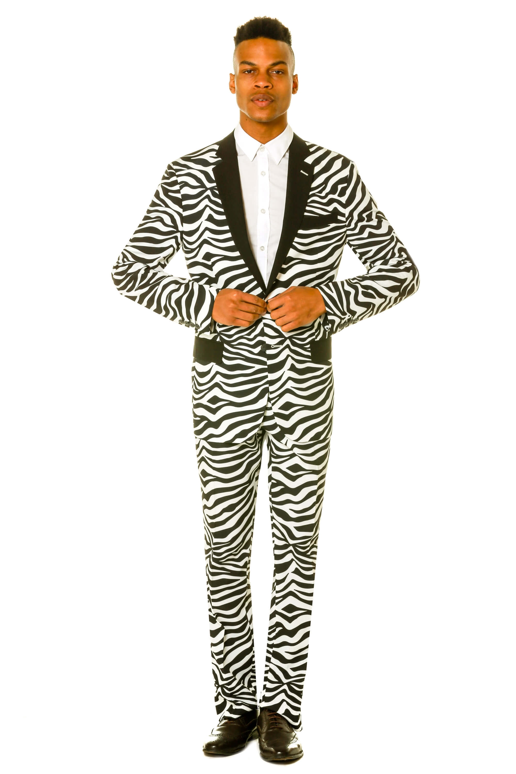 The In The Black - Shinesty Zebra Print Party Suit US Jacket