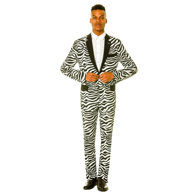 ジャケット・アウター Shinesty zebra tailored jacket The In The Black - Shinesty Zebra Print Party Suit US Jacket