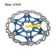 thumbnail image 2 of Soidarity Rotor de freno de disco de bicicleta, pastilla de freno de acero inoxidable con 6 pernos, disco de freno de bicicleta de carretera de montaña, Ciclismo Azul 160MM Soidarity OD001615-03B, 2 of 6