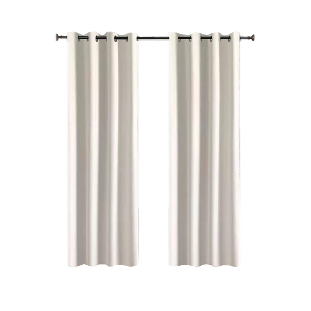 Better Homes & Gardens Solid Herringbone Blackout Curtain Panel, 1 Panel, Off-White, 50 in W x 63 in L