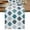 Blue, variant on Green Geometric Cotton Linen Table Runner for Dining Kitchen, Vintage Moroccan Rhombic Bohemia Gray Wedding Outdoor Party Tablerunners, Dresser Scarf Coffee Tablecloth Runners 13x108 Inches