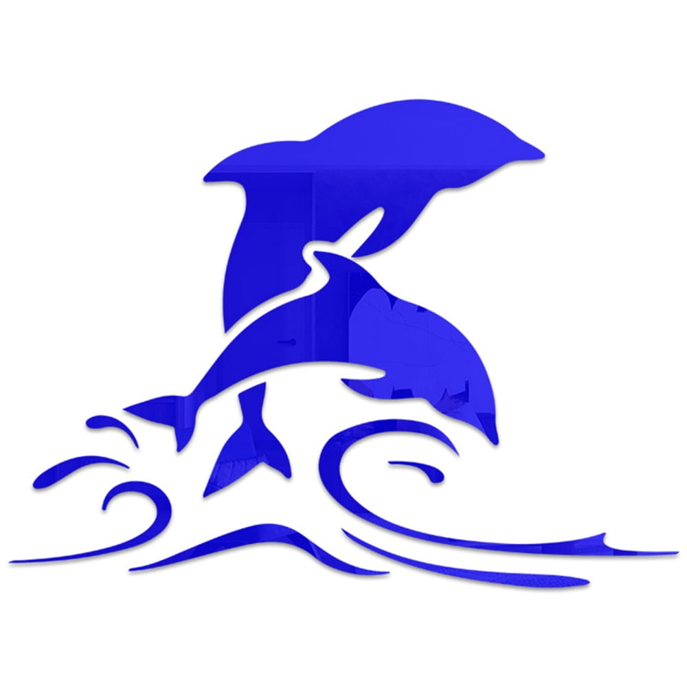 Dolphin Mirror Wall Stickers Acrylic Mirror Wall Sticker Decal For dolphin-mirror-wall-stickers-acrylic-mirror-wall-sticker-decal-for