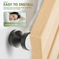 thumbnail image 4 of Topbathy 2Pcs Black Bed Stoppers for Headboard with Adhesive Easy Installation and Noise Reduction, 4 of 5