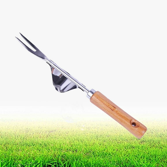 OUNONA Garden Weeding Fork Fork Head Weeder for Home Garden 1Pcs