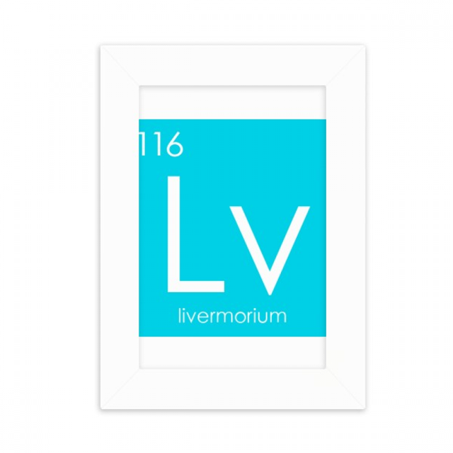 Chestry Elements Period Table Poor Metals Livermorium Desktop Photo Frame Picture Display Decoration Art Painting