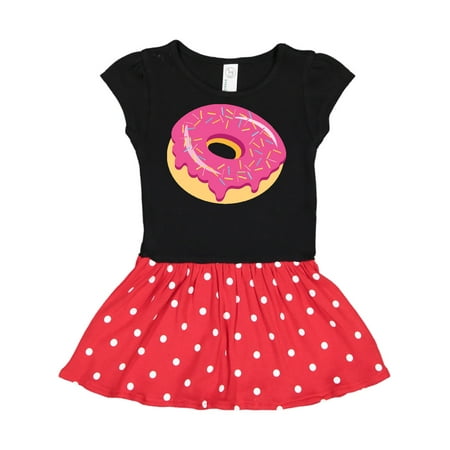 

Inktastic Pink Donut with Sprinkles Gift Toddler Girl Dress