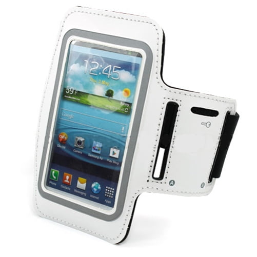 Paleis merk muis of rat White Armband Sports Gym Workout Cover Case Running Arm Strap Band K7E for  HTC EVO 4G
