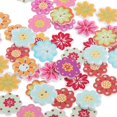thumbnail image 2 of Juego de 50 botones de madera hechos a mano con 2 agujeros para coser y hacer scrapbooking., 2 of 4