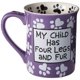 thumbnail image 5 of Our Name is Mud Taza de cerámica, 473 ml, Dog Mom, Multicolor, 16 Ounces, 1, 5 of 5