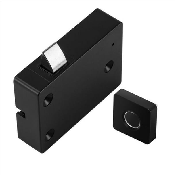 Cerradura Inteligente con Huella Dactilar T4 para Cajones, Armarios, Oficinas, Archivadores, Cerradura Antirrobo con Grafiti.