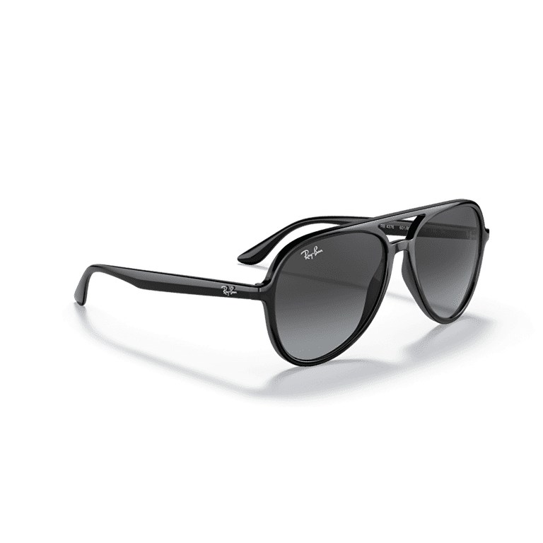 Ray-Ban Sunglasses RB4376 Pilot High bridge Matte Black Frame Gray Gradient Lens Amazon.com: Ray-Ban RB4376 Pilot Shape Non-Polarized  main image 2