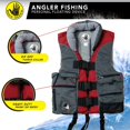 thumbnail image 2 of Body Glove Angler Unisex Adult Fishing PFD Life Jacket USCG Approved, Red, 2 of 7