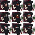 thumbnail image 1 of Mono de bebé recién nacido con estampado de Papá Noel y ciervo, mono de manga corta para bebé, ropa para bebé niño y niña, 1 of 5