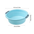 thumbnail image 3 of Household Thickened Plastic Wash Basin Foot Bathing Laundry Tub Student Basin Children Baby Bathing Container Multi-purpose, 3 of 5