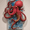 Red Octopus, variant on Fluffy Cat Portrait Canvas Wall Art,Animal Decor for Living Room Bedroom Office Study Room