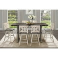 thumbnail image 5 of Miekor Furniture Rustic Look Distressed Gray Finish 1pc Counter Height Dining Table Solid Rubberwood Kitchen Dining Furniture B5A4504, 5 of 9