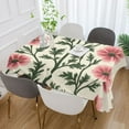 thumbnail image 2 of Yayeee Tablecloths for Rectangular Tables 54 x 54 inch Party Table Cover, Light Pink Flowers, 2 of 6