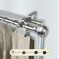 thumbnail image 2 of Tamara 13/16" Double Bay Window curtain rod Adjustable 20"-36", 38"-72" - Satin Nickel,(ABay-91-5D), 2 of 4