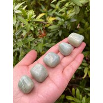 5 Pcs Aquamarine Tumbled Stones, Polished Natural Aquamarine Gemstone, Aquamarine Healing Crystals (Aquamarine)