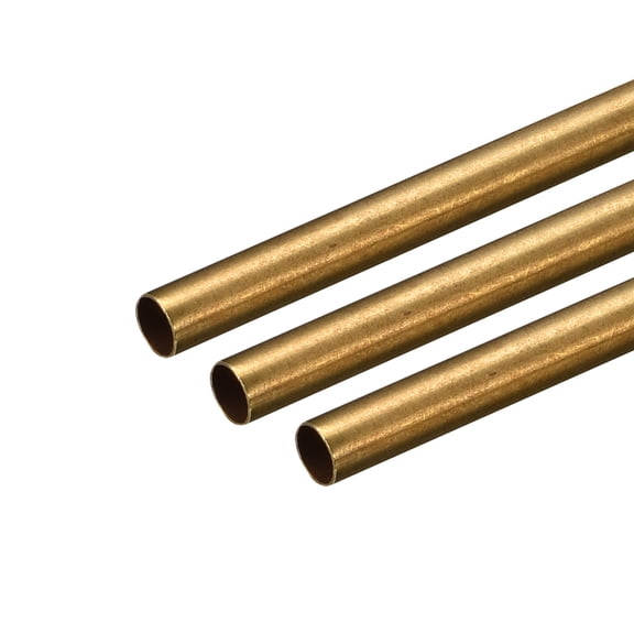 Uxcell 4mm OD 0.2mm Wall Thickness 250mm Length Brass Round Tube 3 Pack