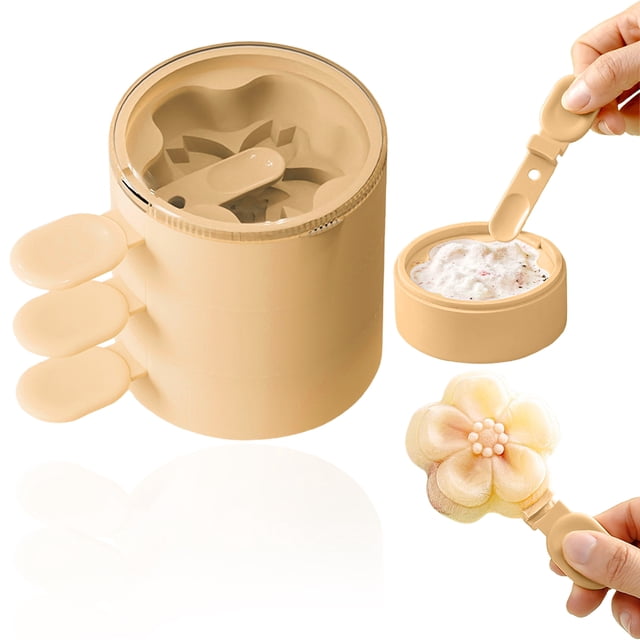 Shaped Silicone Ice Maker, Easy Release Mold Reusable, Mold for Homemade Yogurt Jelly and Puree - B