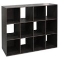 thumbnail image 1 of Stackable 12 Open Cube Modern Wood Organizer, Espresso, 1 of 1