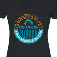 thumbnail image 4 of Inktastic Jacksonville Beach Florida Matching Women's V-Neck T-Shirt, 4 of 5