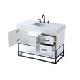 thumbnail image 6 of Elegant Kitchen and Bath 42 inch Single Bathroom Vanity in White, 6 of 7