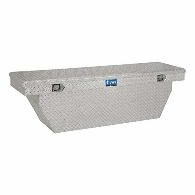 UWS United Welding Services TBSD 72 A UWSTBSD 72 A 72IN ALUMINUM SINGLE LID CROSSOVER TOOLBOX DEEP ANGLED