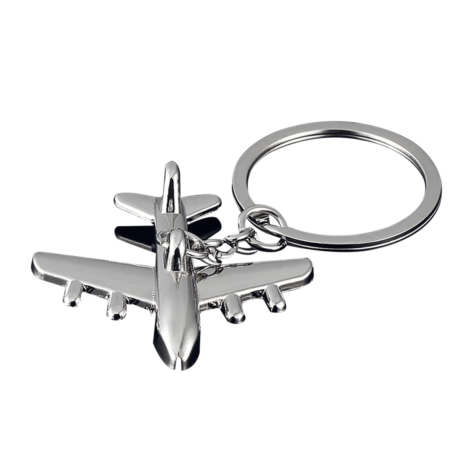 Cute Plane Aircraft Keychain KeyRing Pendant Gift Present Creative LP 