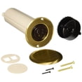 thumbnail image 1 of Hubbell Raco 6RF151SR Kit de Boîte de Sol Ronde Non Métallique à Encastrer, Réceptacle Unique Résistant au Tasseur 15A et Scie à Trou de 2-1/2 Pouces, Inclut Bride, Laiton, 1 of 1