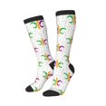 thumbnail image 3 of Salouo Mardi Gras Carnival1 Print Women's Men's Ankle Socks 1-pack Casual Athletic Socks for Unisex Adult Moisture-Wicking Socks for Daily Wear/Running/Sport, 3 of 8